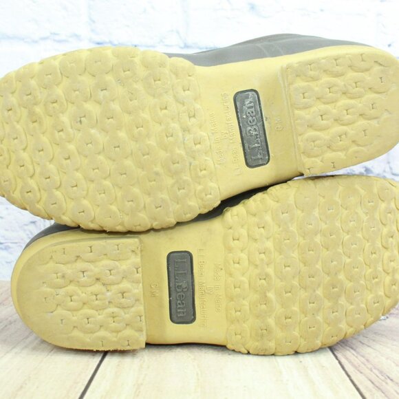 LL Bean Maine Hunting Boots Unlined Steel Shank Leather Brown Size 7 M - Picture 10 of 10